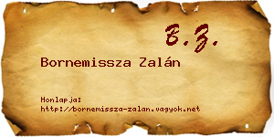 Bornemissza Zalán névjegykártya